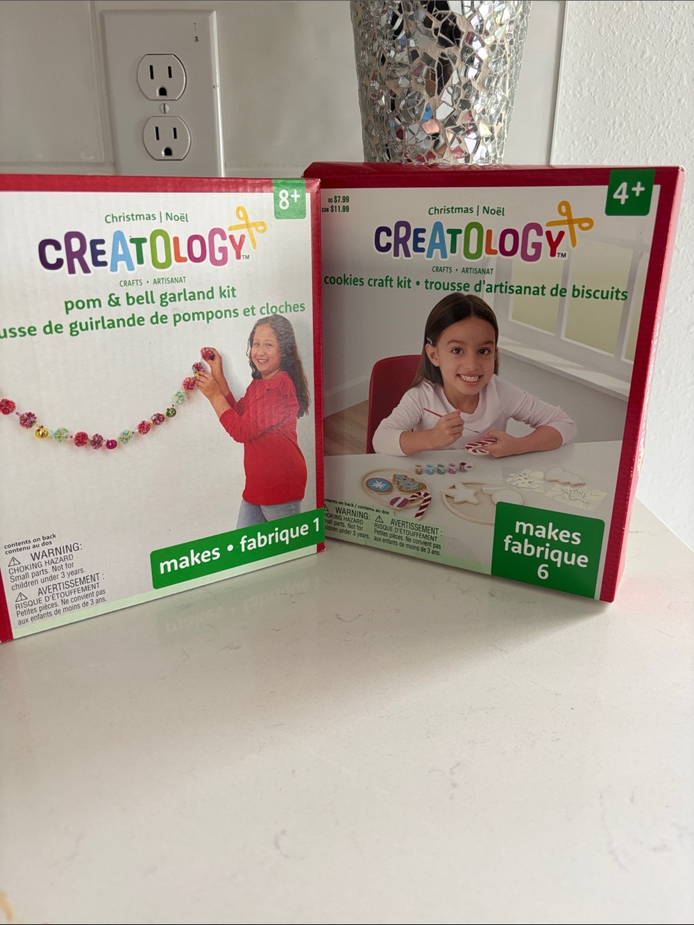 Kids Christmas Craft Kits - Pom & Bell Garland + Cookies Craft - Multi-Color
